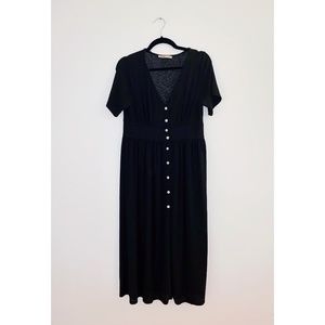 Midi button through dress
